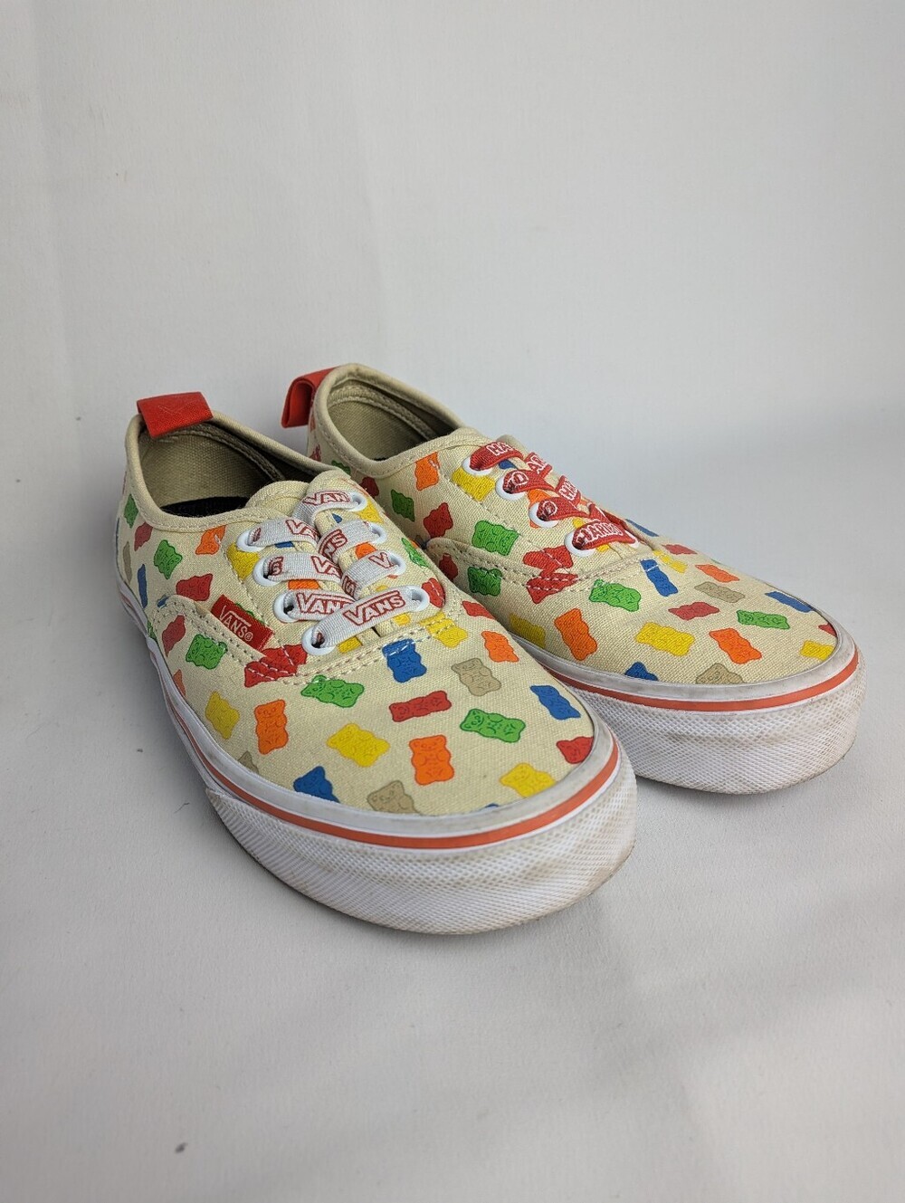 VANS Gummy Bear Shoes For Kids Unisex Size 2 Flat Shoes Elastic Laces